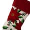 Glitzhome® 21" Poinsettia Hooked Stocking
